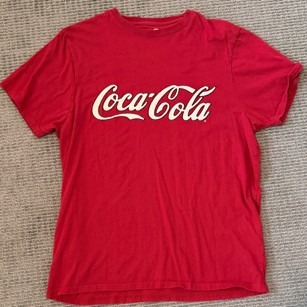 Vintage Embroidered Coca Cola Classic Red Tee